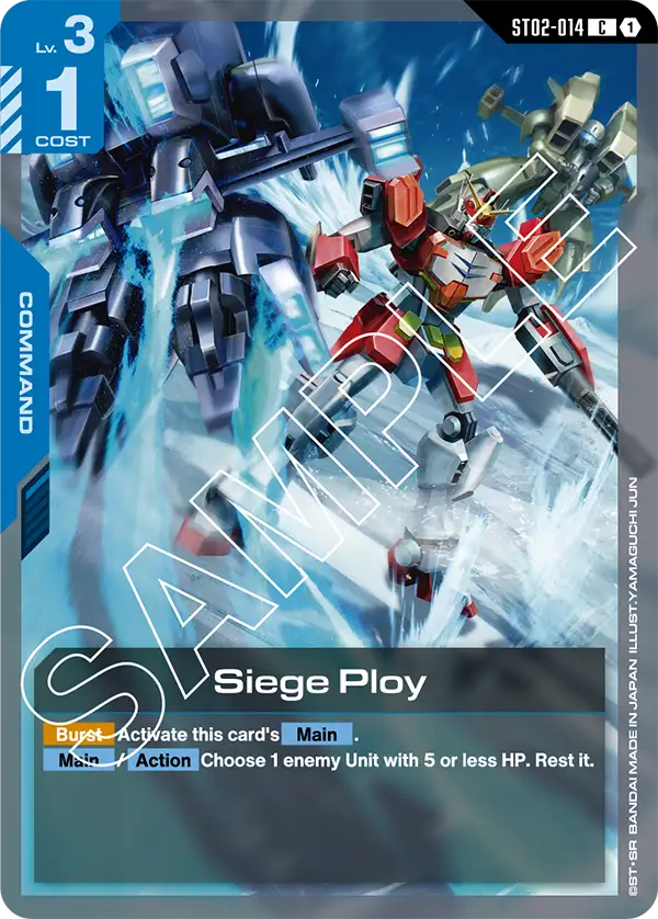 Siege Ploy &mdash; Gundam Card Game card