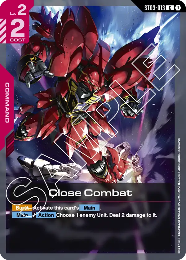 Close Combat &mdash; Gundam Card Game card