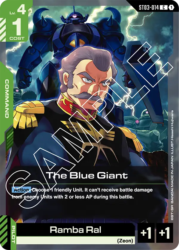 The Blue Giant &mdash; Gundam Card Game card