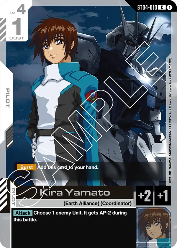 Kira Yamato &mdash; Gundam Card Game card