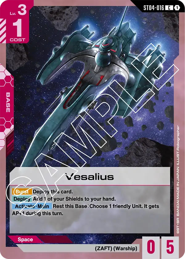 Vesalius &mdash; Gundam Card Game card
