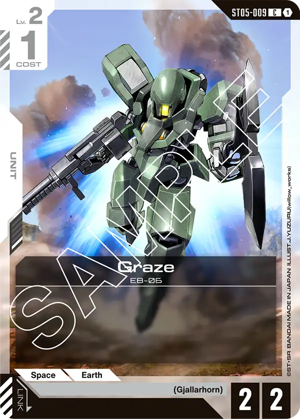 Graze &mdash; Gundam Card Game card
