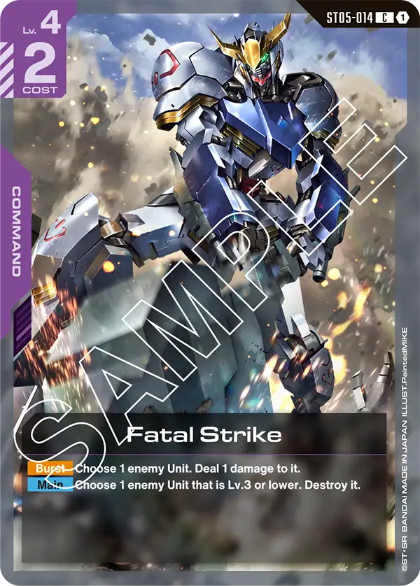 Fatal Strike &mdash; Gundam Card Game card