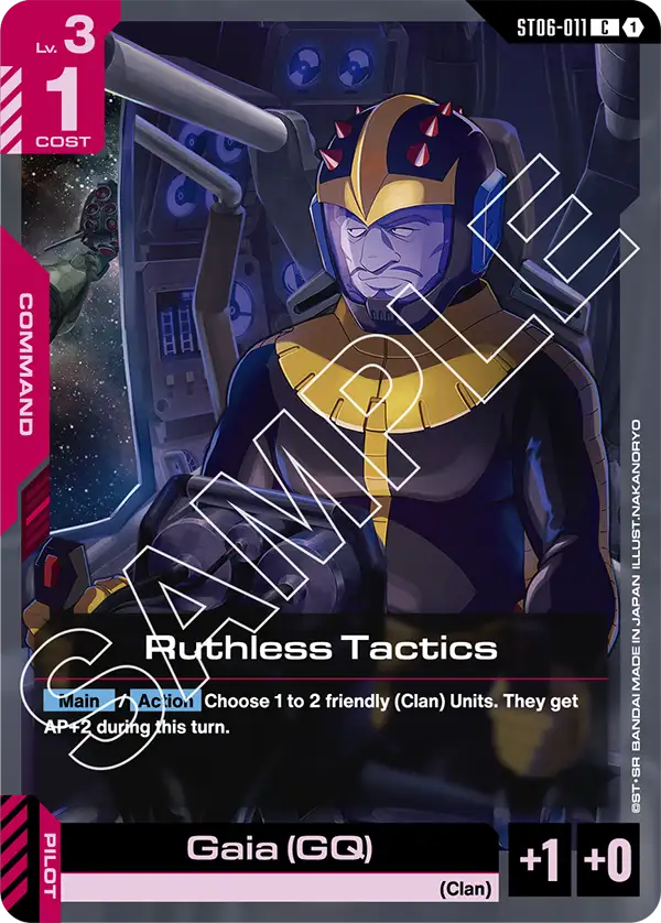 Ruthless Tactics &mdash; Gundam Card Game card