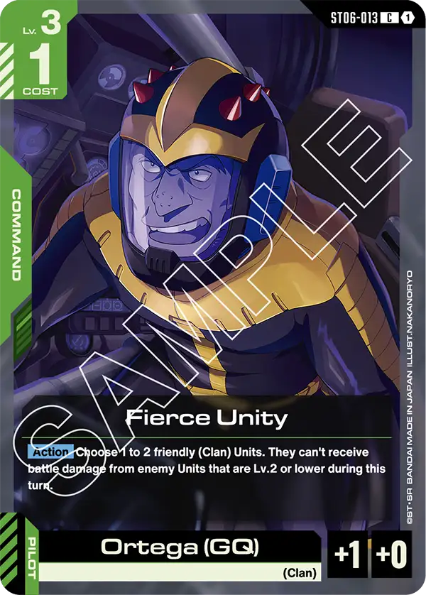Fierce Unity &mdash; Gundam Card Game card