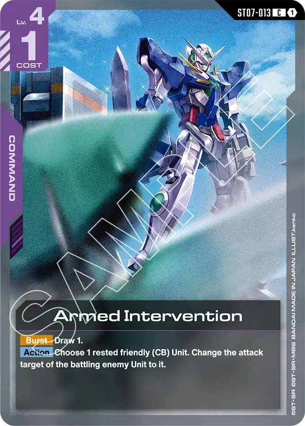 Armed Intervention &mdash; Gundam Card Game card