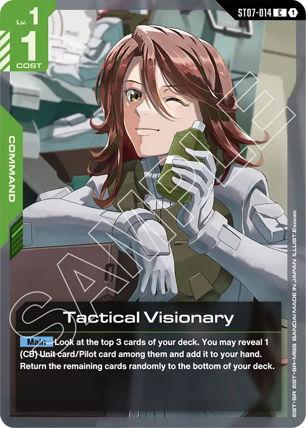 Tactical Visionary &mdash; Gundam Card Game card