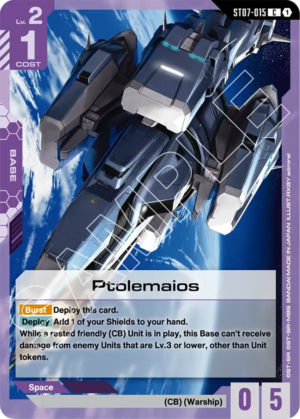 Ptolemaios &mdash; Gundam Card Game card