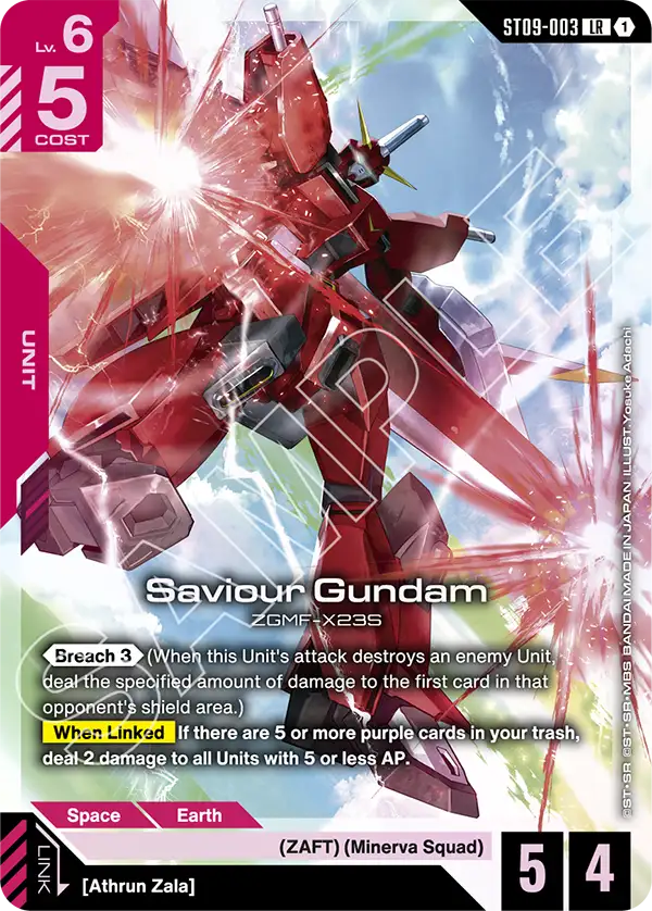 Saviour Gundam &mdash; Gundam Card Game card