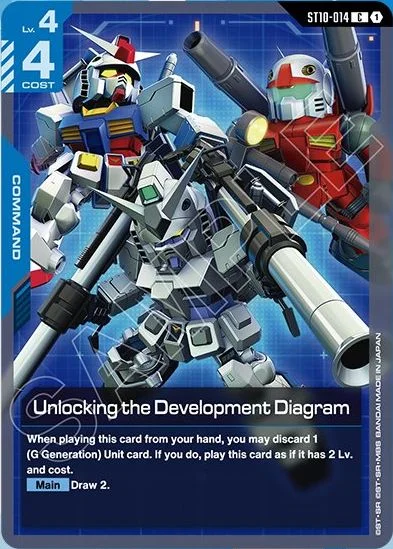 Unlocking the Development Diagram &mdash; Gundam Card Game card