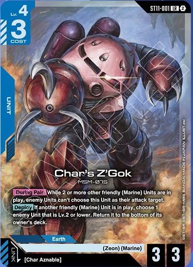 Char's Z'Gok &mdash; Gundam Card Game card