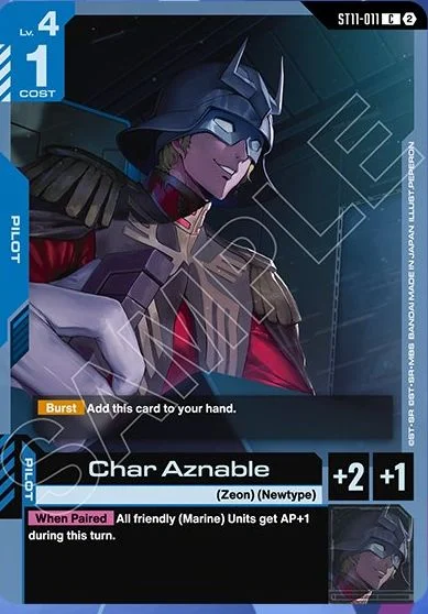 Char Aznable &mdash; Gundam Card Game card