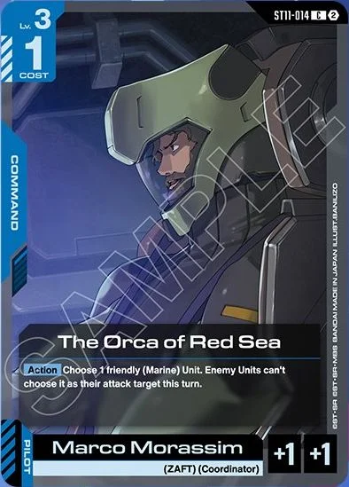 The Orca of Red Sea &mdash; Gundam Card Game card