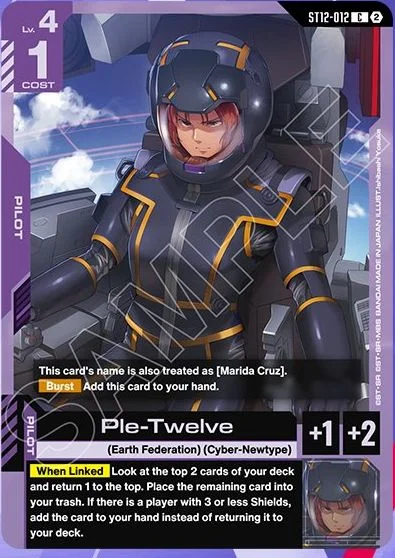 Ple-Twelve &mdash; Gundam Card Game card
