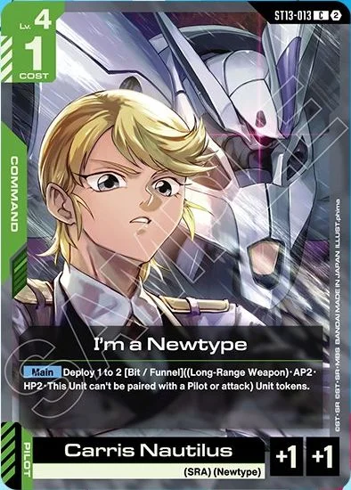 Carris Nautilus &mdash; Gundam Card Game card