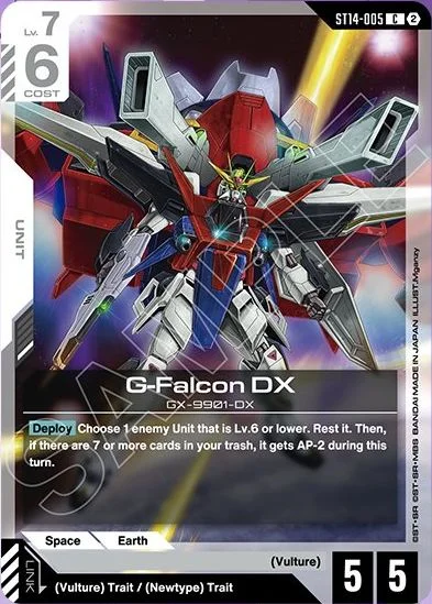 G-Falcon DX &mdash; Gundam Card Game card