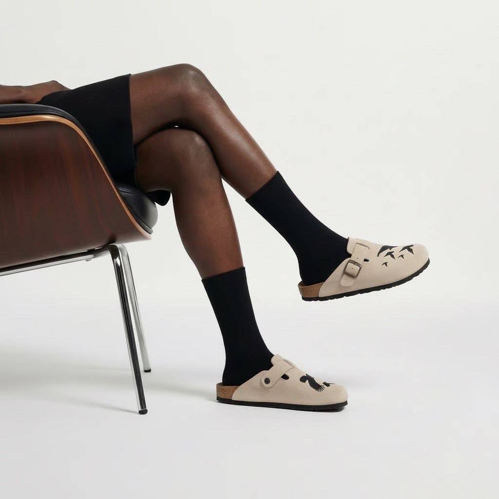 Bird Clogs Design (Little Brown)