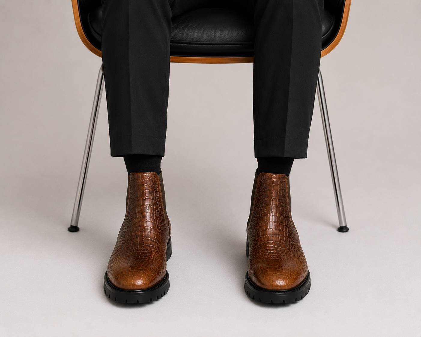 leather Chelsea boots