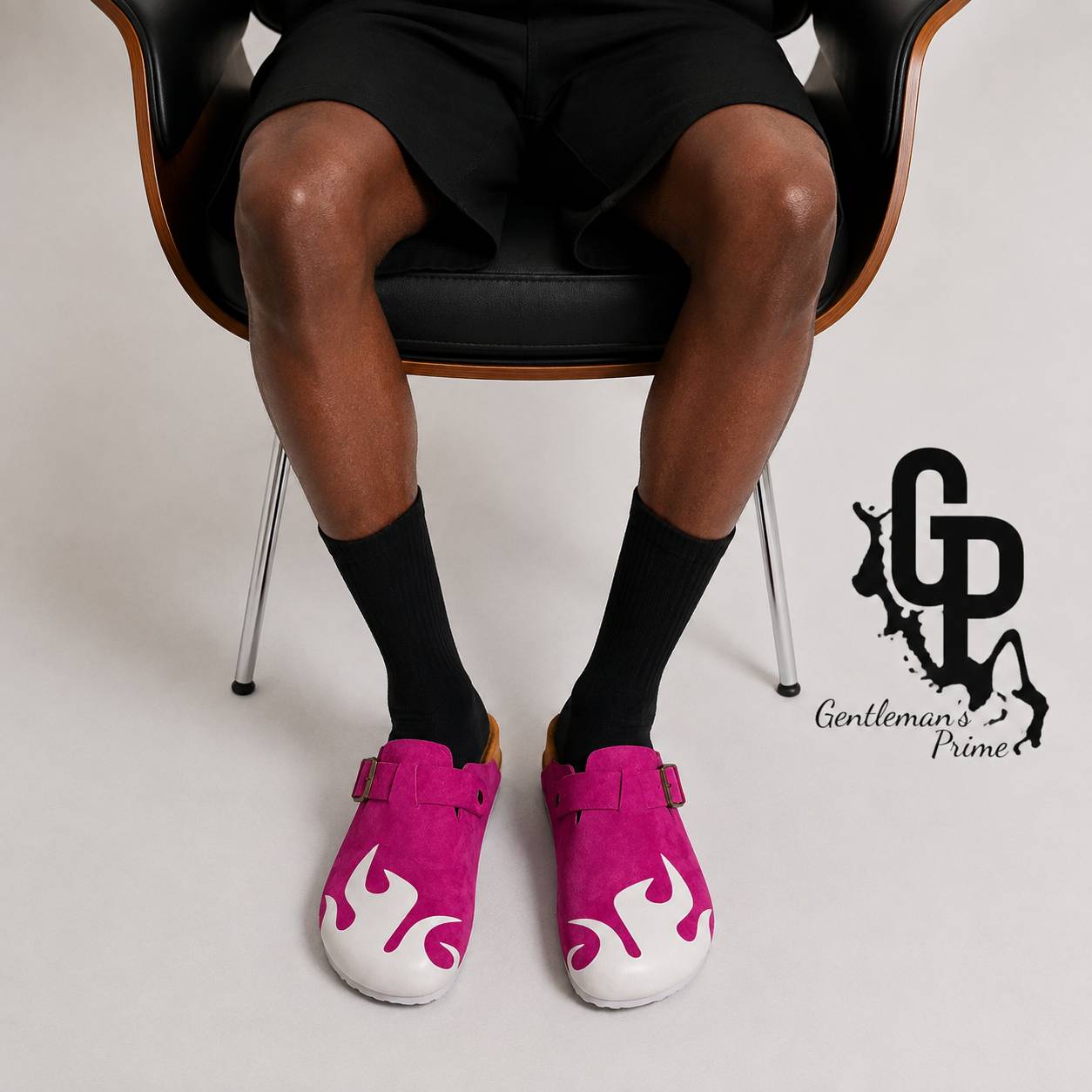 Flame clogs Design (Pink)