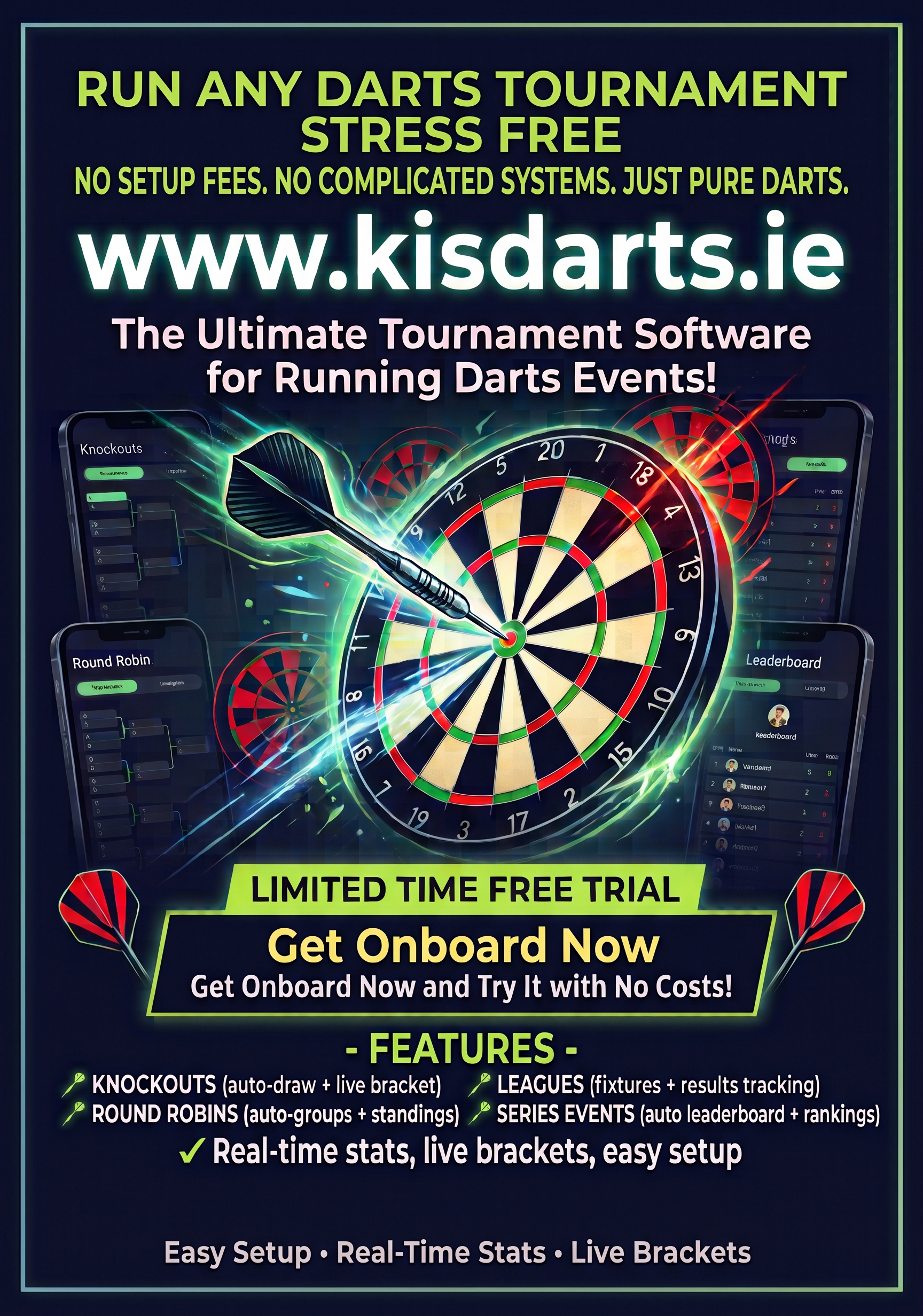 Sligo County Darts Confirms Exclusive Partnership with kisdarts.ie!