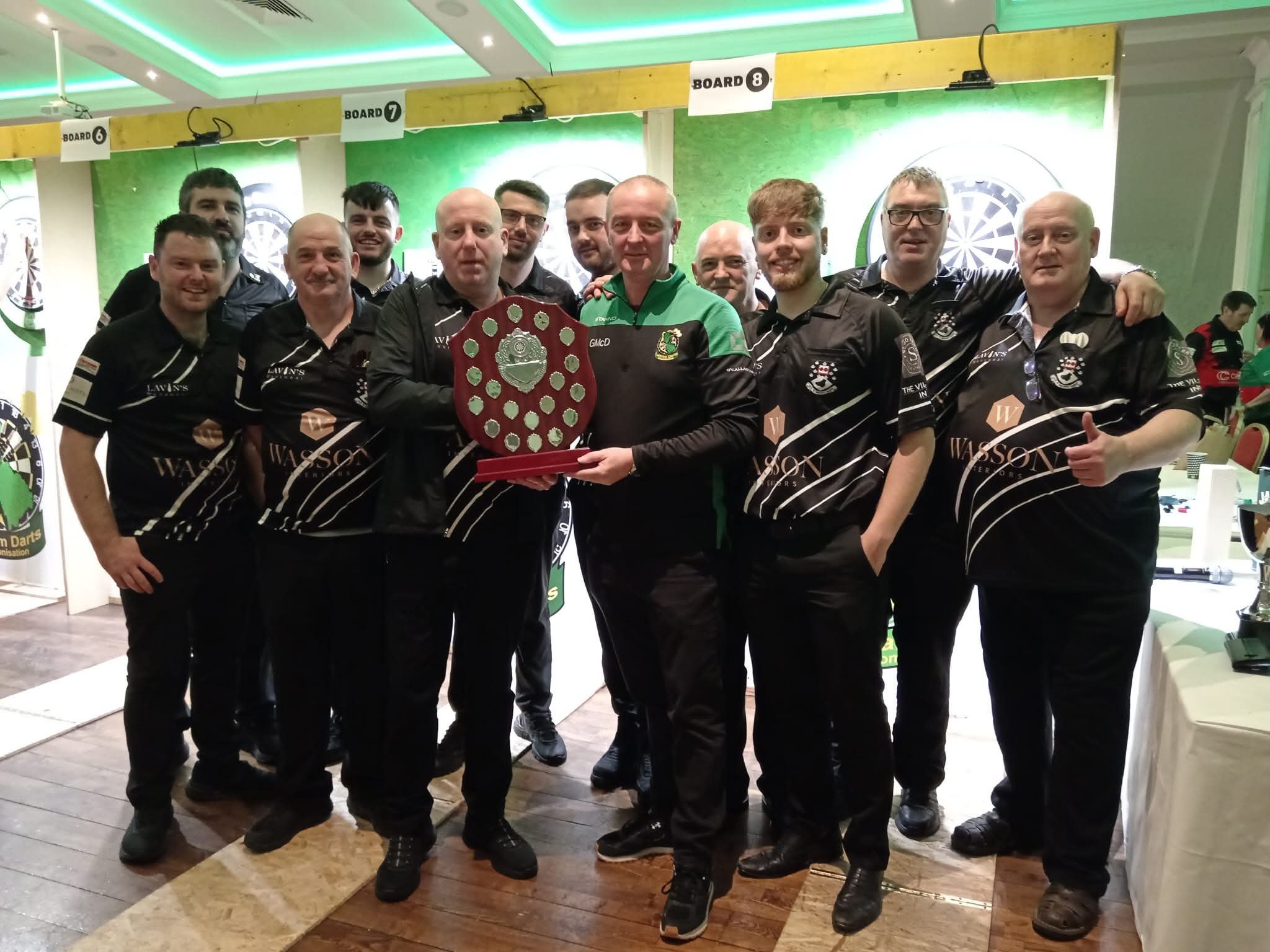 Sligo B Team with their shield trophy