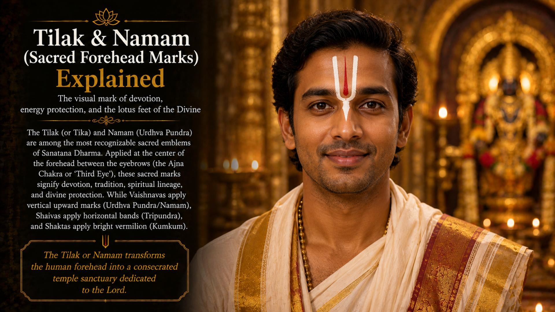 Tilak & Namam (Sacred Forehead Marks) Explained