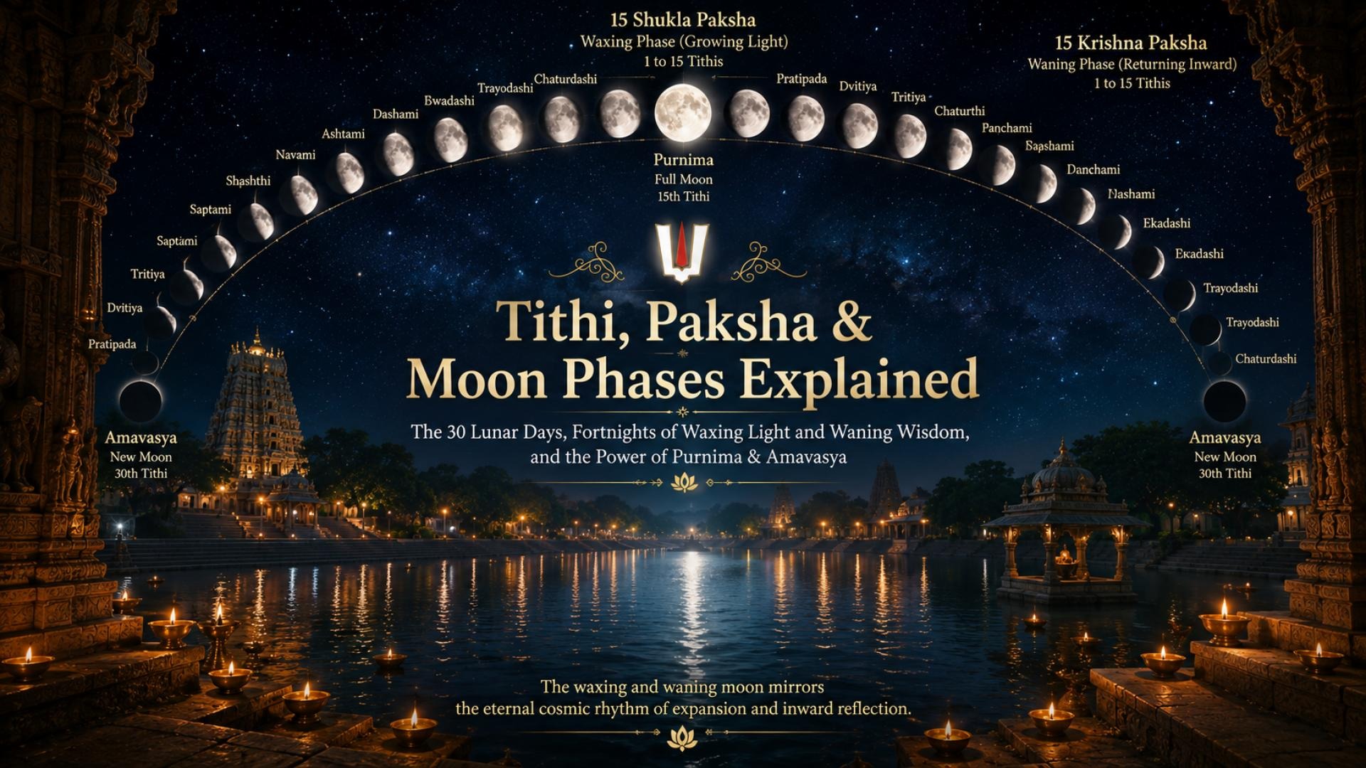 Tithi, Paksha & Moon Phases Explained