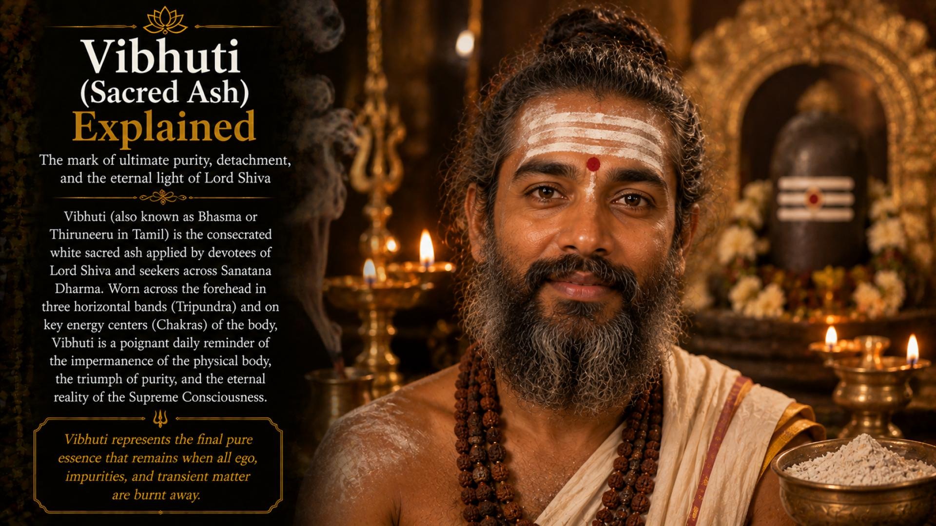 Vibhuti (Sacred Ash) Explained