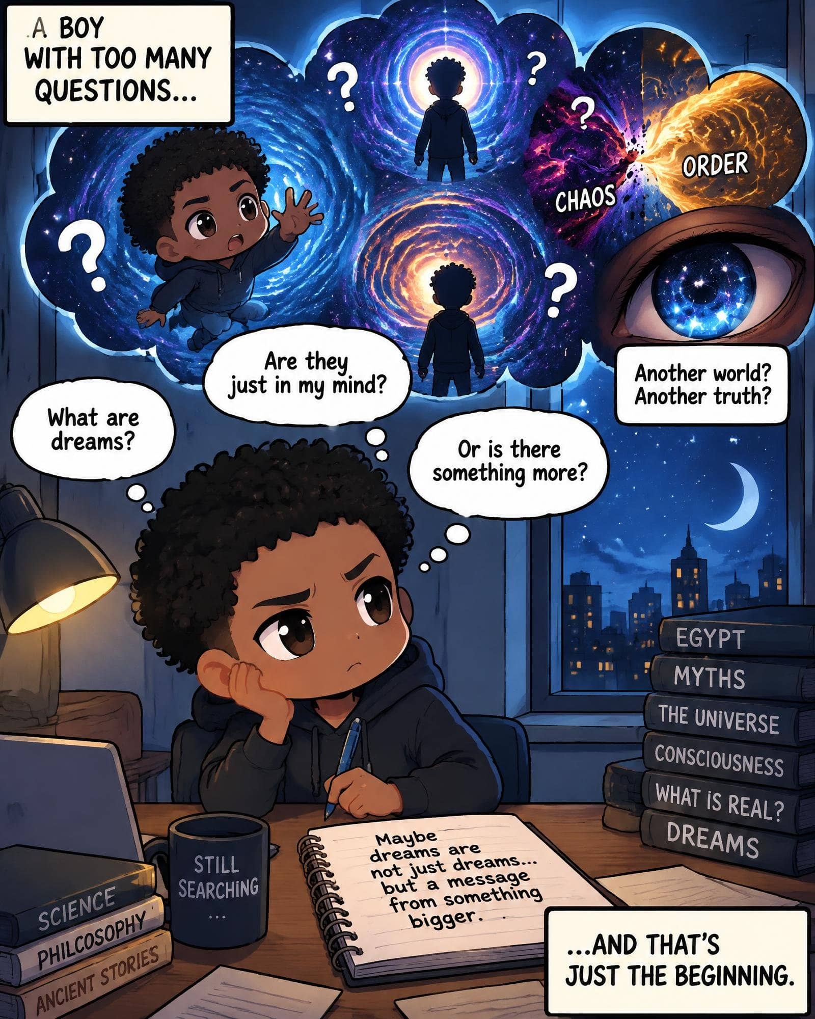 A Boy With Too Many Questions Late Night Comic