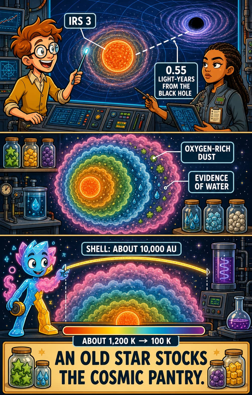 A Water Pantry Beside a Black Hole
