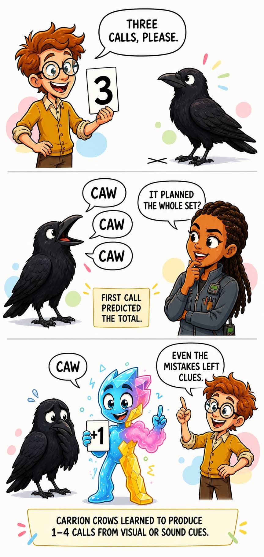The Crow Knew How Many Caws Were Coming
