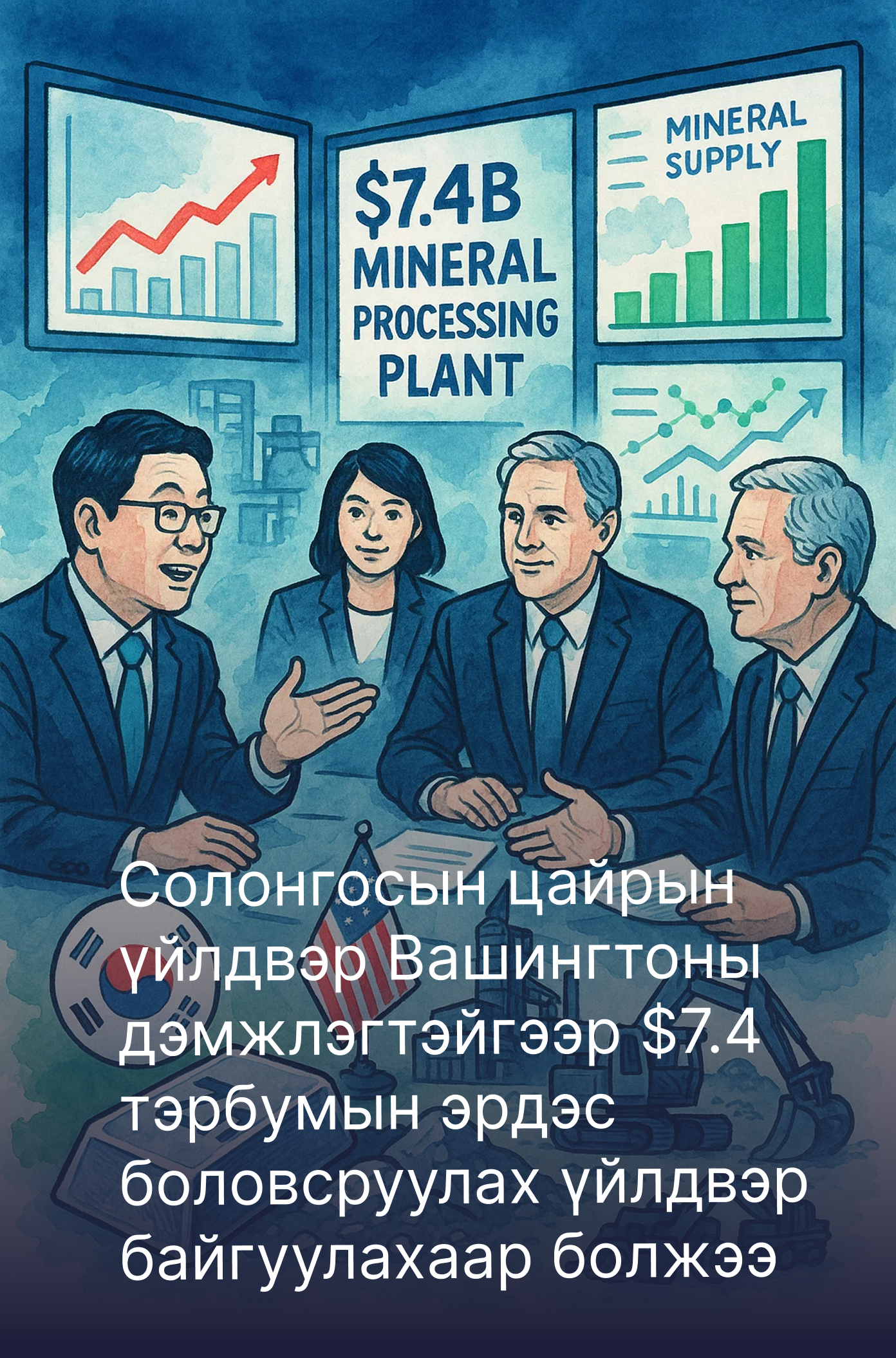 Солонгосын цайрын үйлдвэр Вашингтоны дэмжлэгтэйгээр $7.4 тэрбумын эрдэс боловсруулах үйлдвэр байгуулахаар болжээ