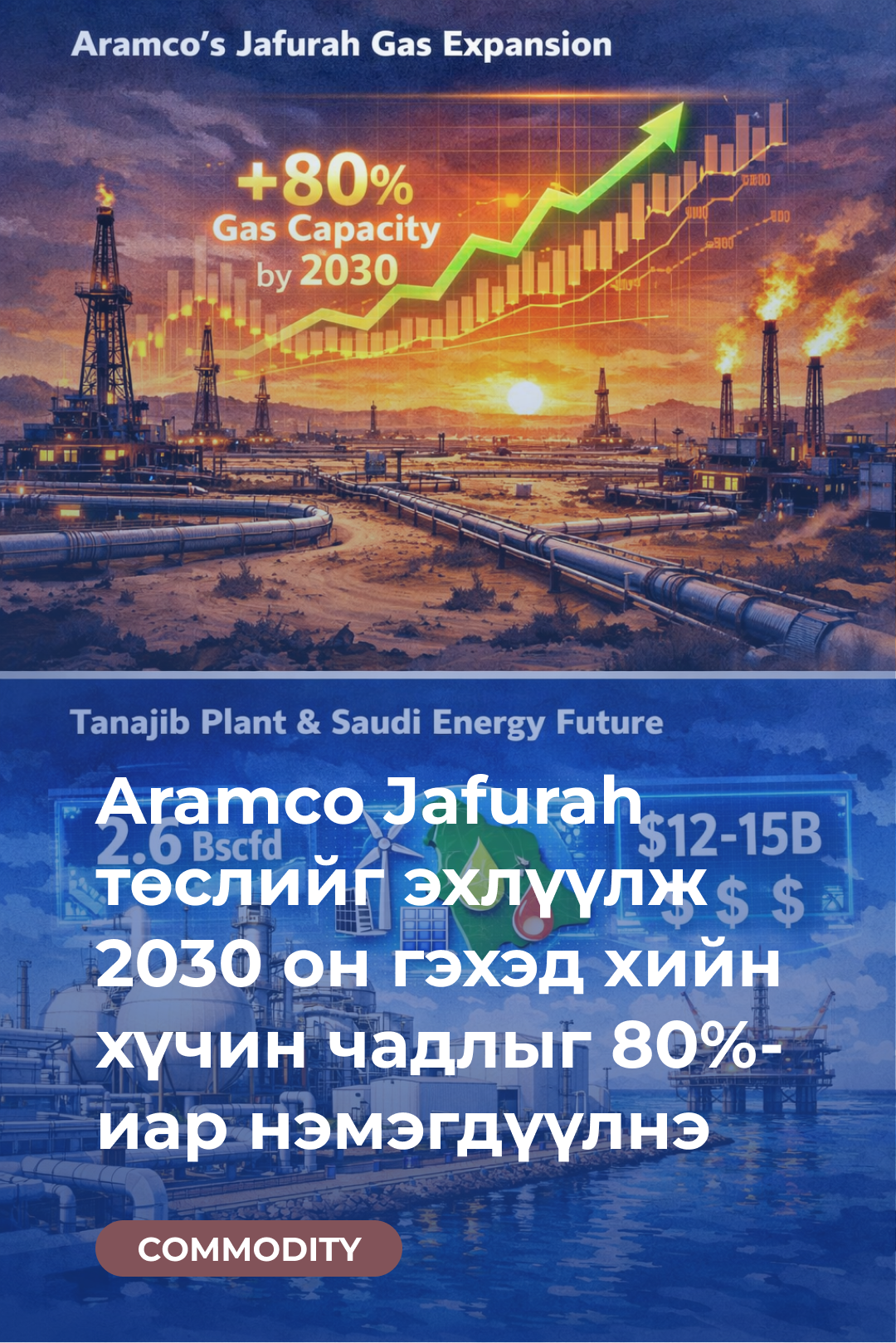 Aramco Jafurah төслийг эхлүүлж 2030 он гэхэд хийн хүчин чадлыг 80%-иар нэмэгдүүлнэ
