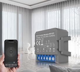ميني سويتش ذكي للستائر والشاتر (Wi-Fi Curtain / Roller Shutter Switch)