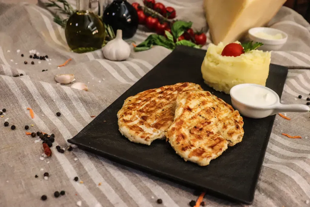 Petto di pollo alla griglia con patate