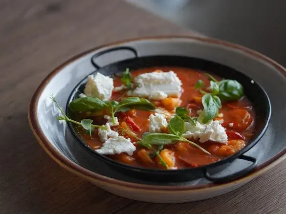 Creveți saganaki