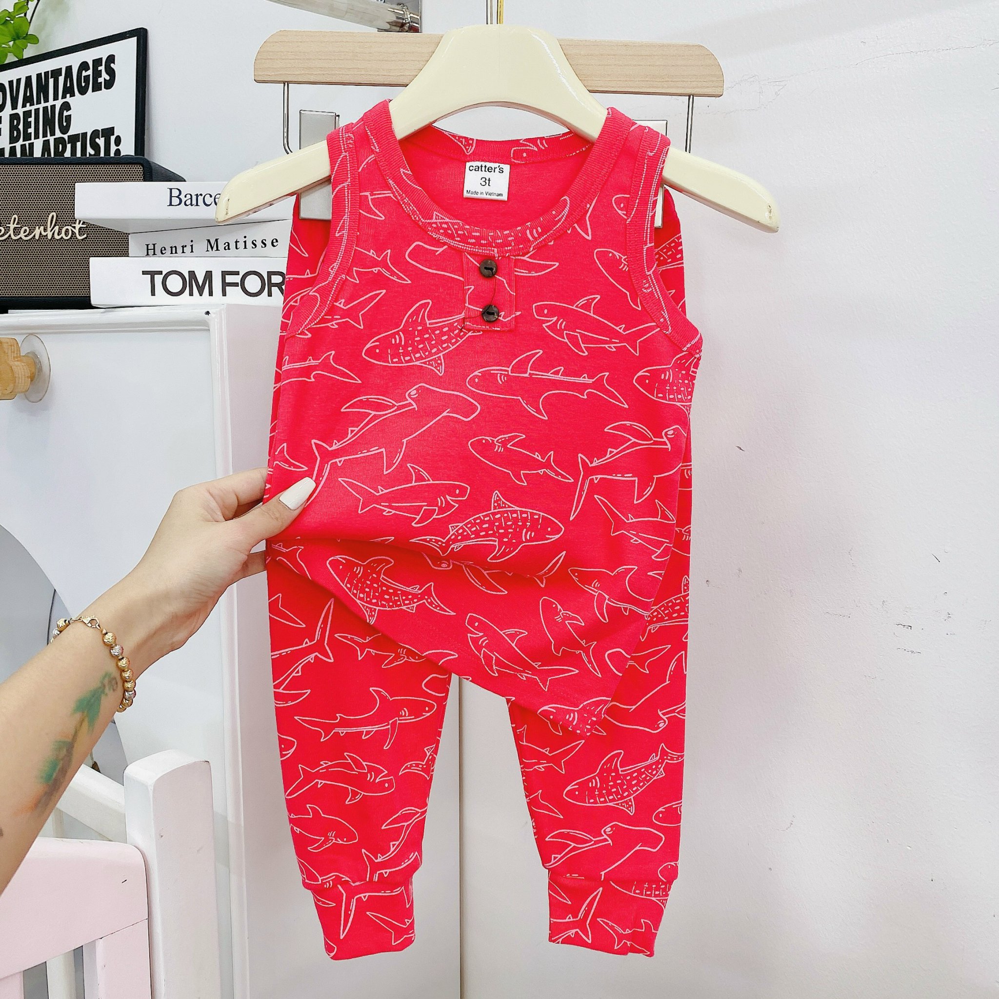 Carters Red Sharks