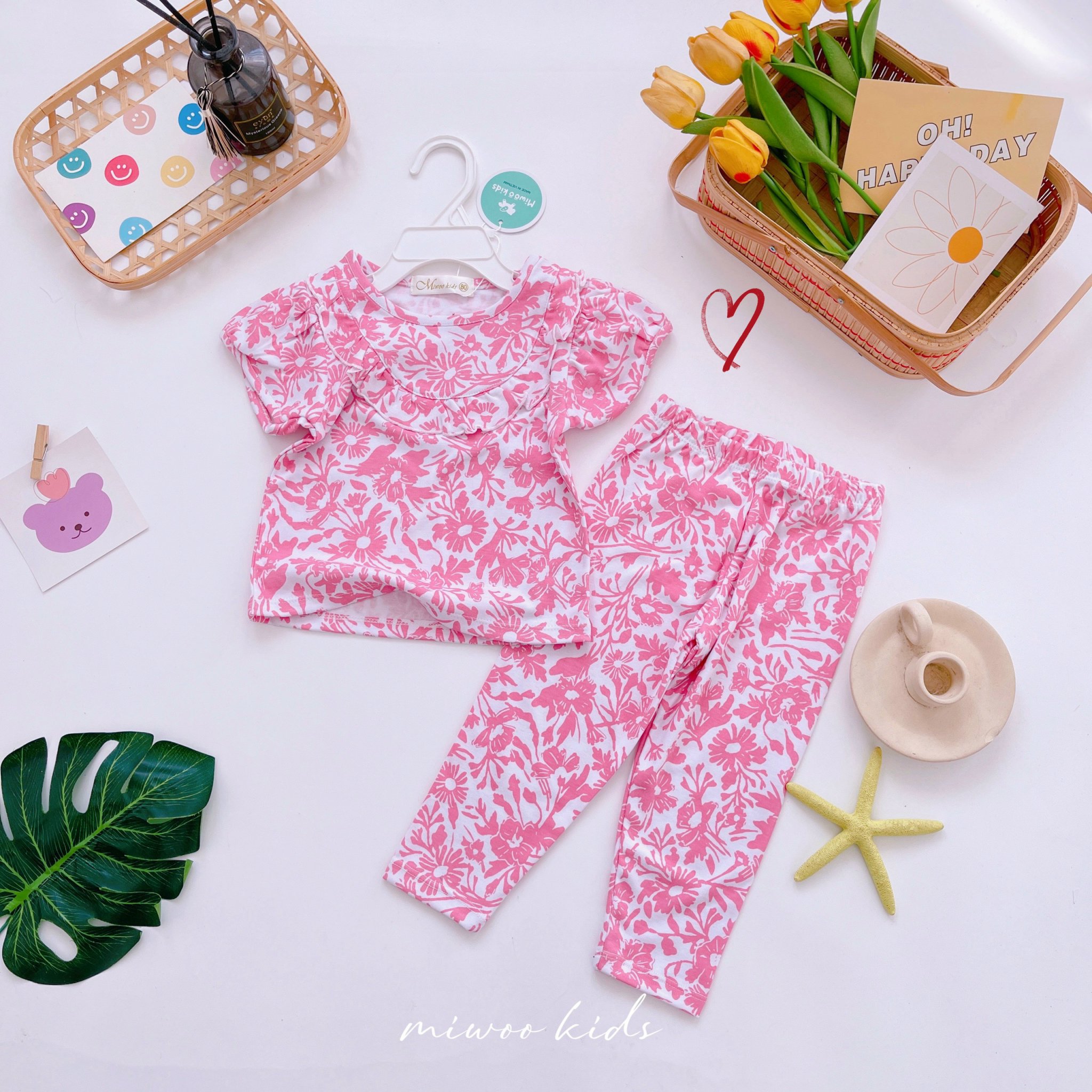 Miwoo Kids Floral Pink