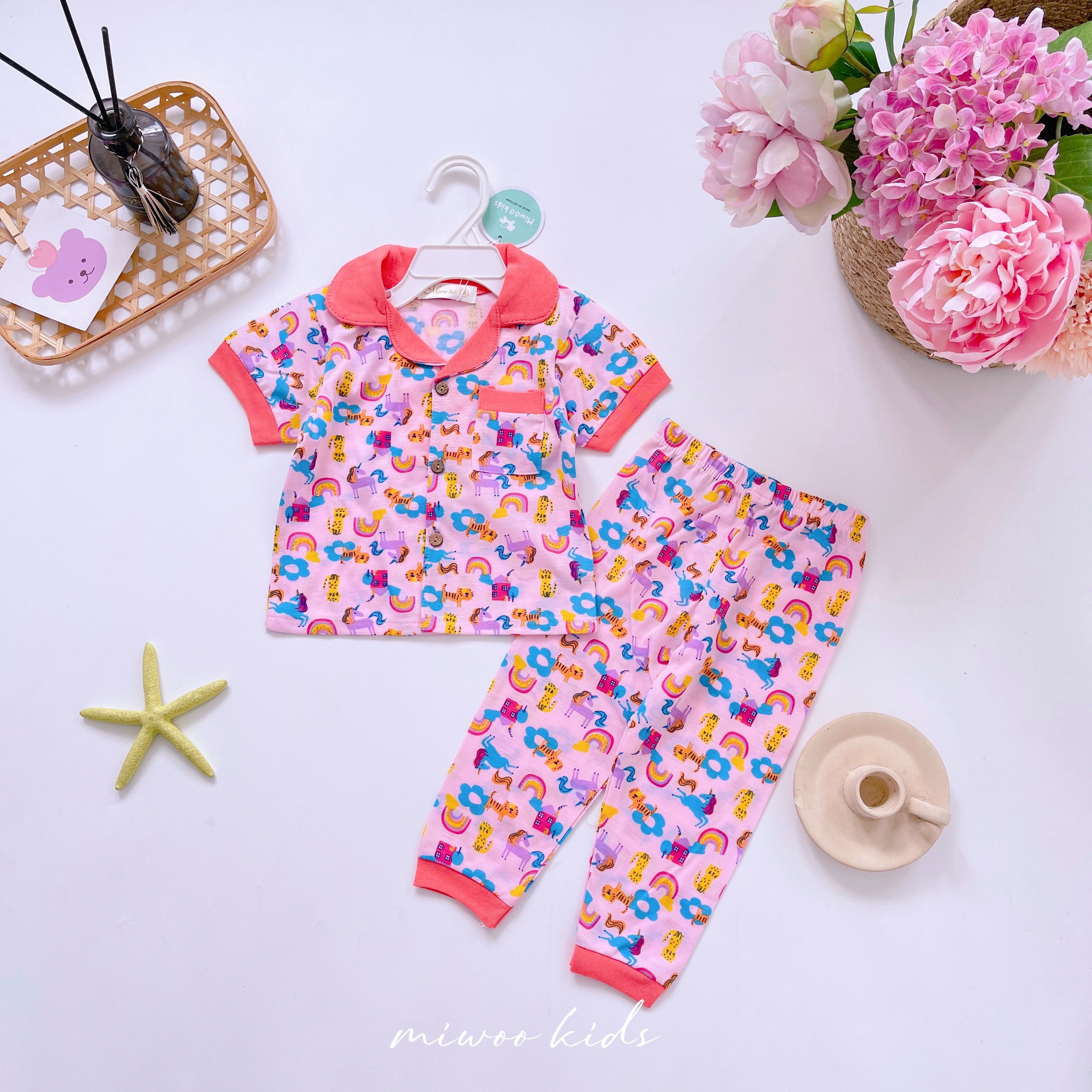 Miwoo Kids Pink Animals