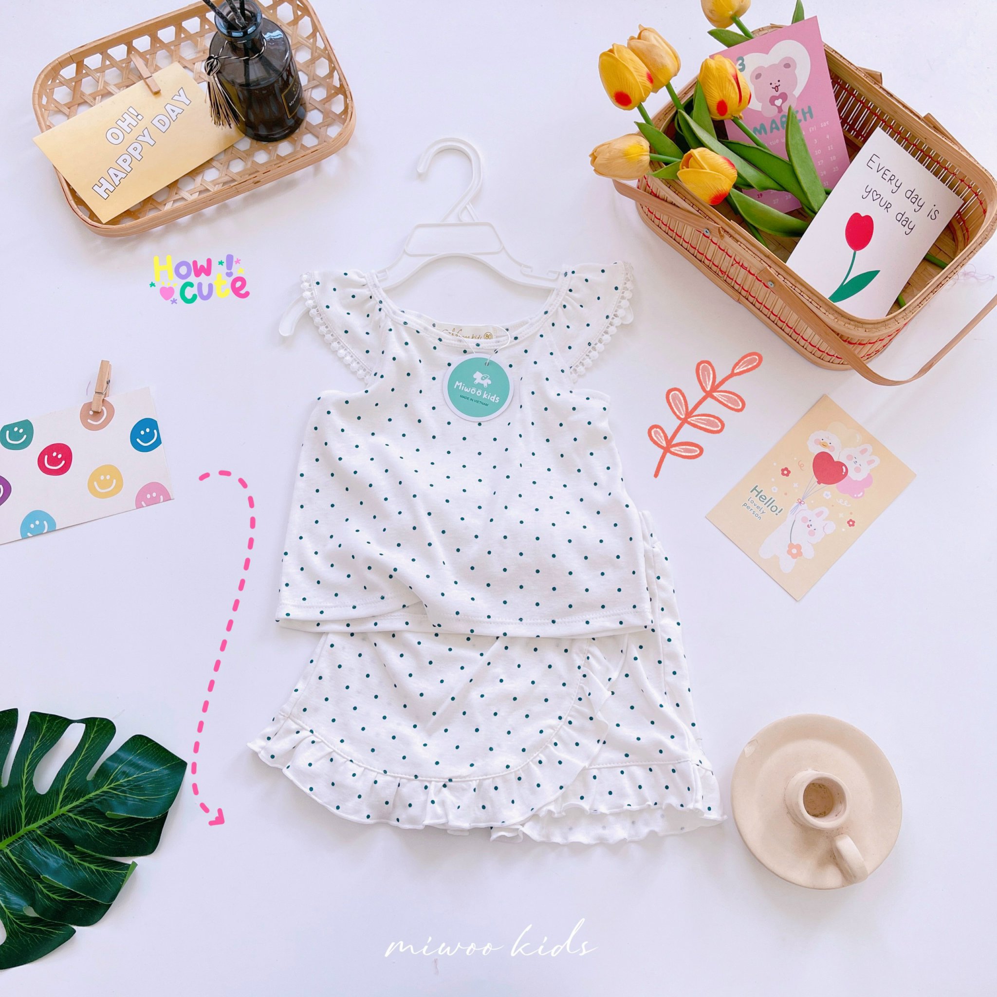 Miwoo Kids White Dots