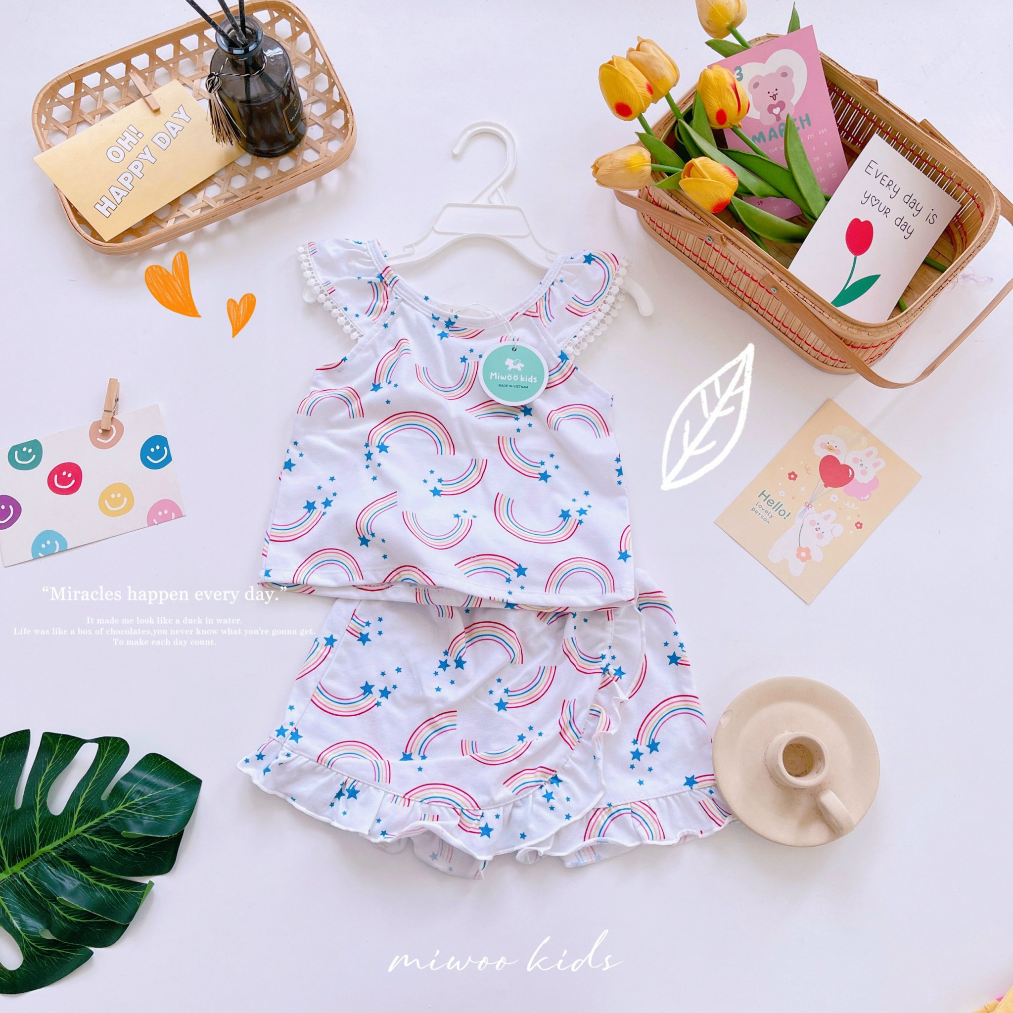 Miwoo Kids White Rainbow Star