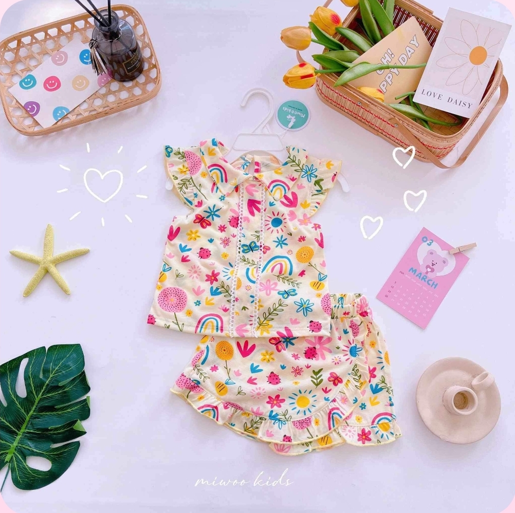 Miwoo Kids Dirty White Floral