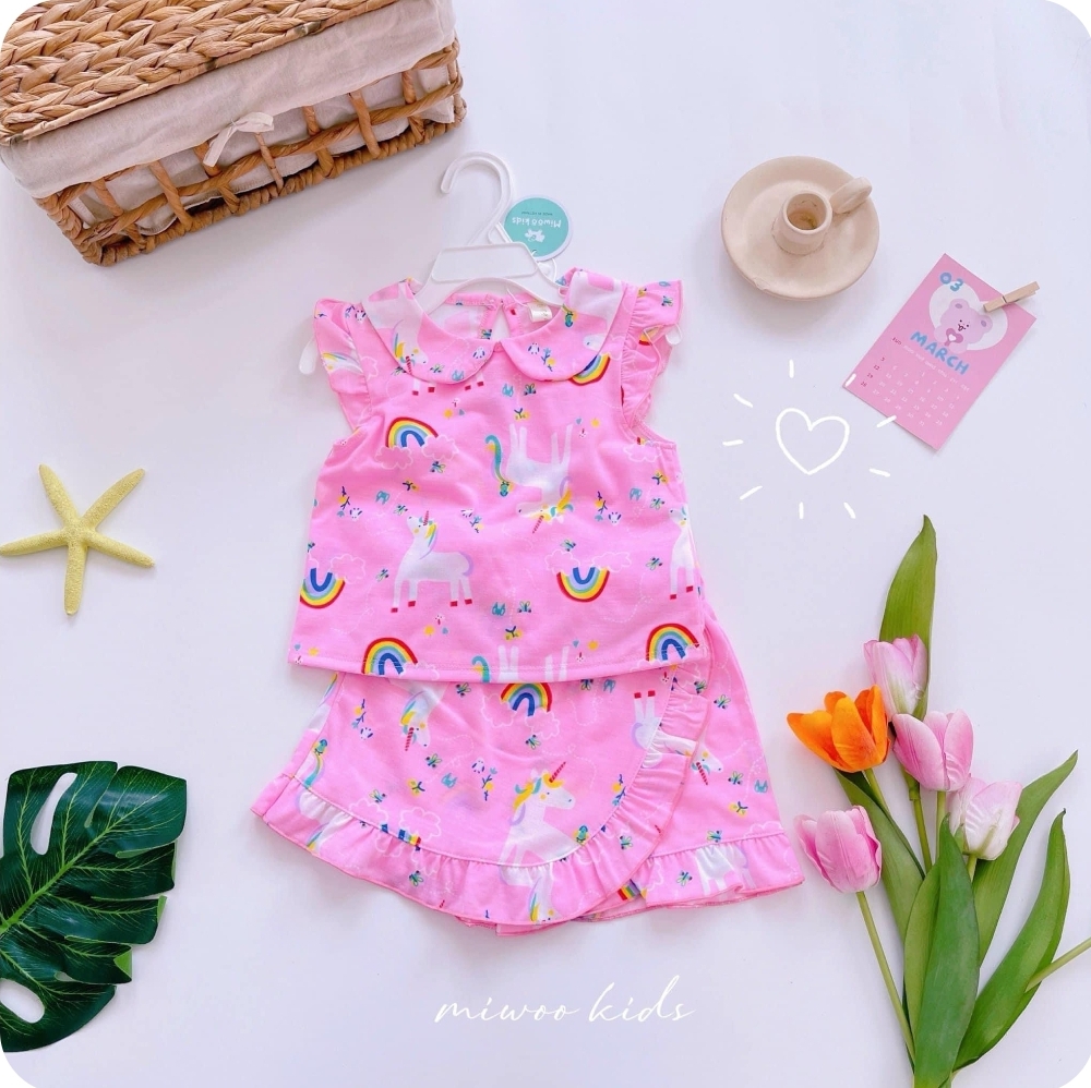 Miwoo Kids Pink Unicorn Rainbow