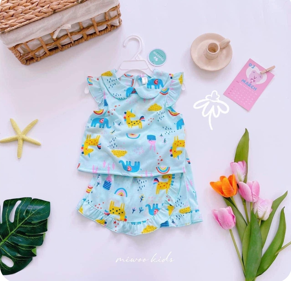 Miwoo Kids Blue Animals