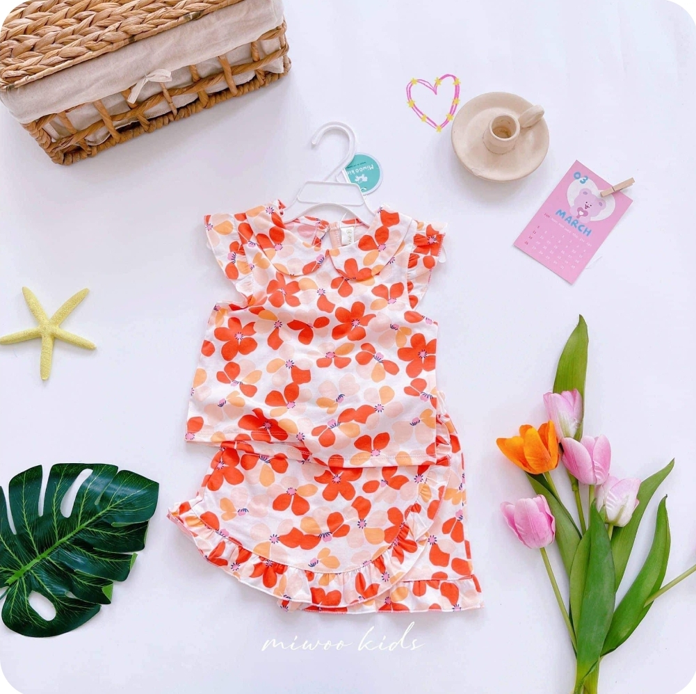 Miwoo Kids Orange Floral