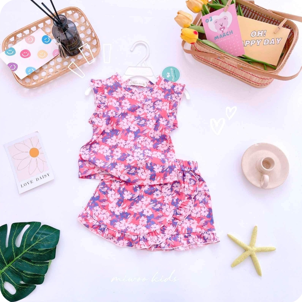 Miwoo Kids Floral Purple Pink