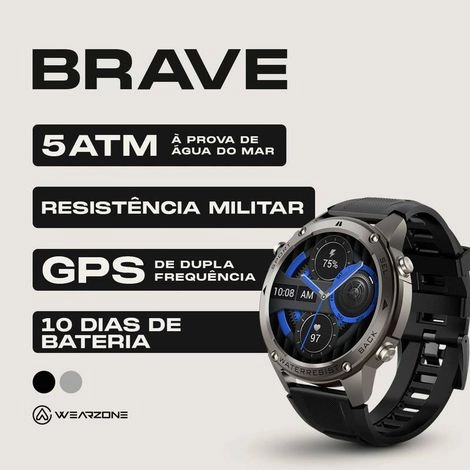 BRAVE | DUPLO GPS | STRAVA | ATE 10 DIAS BATERIA