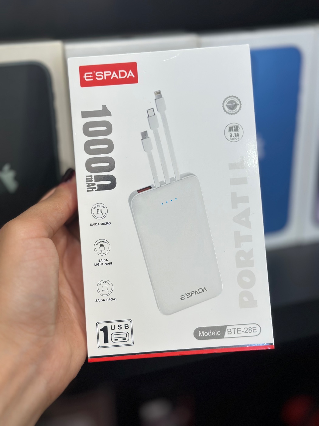 POWER BANK ESPADA 10.000mAh