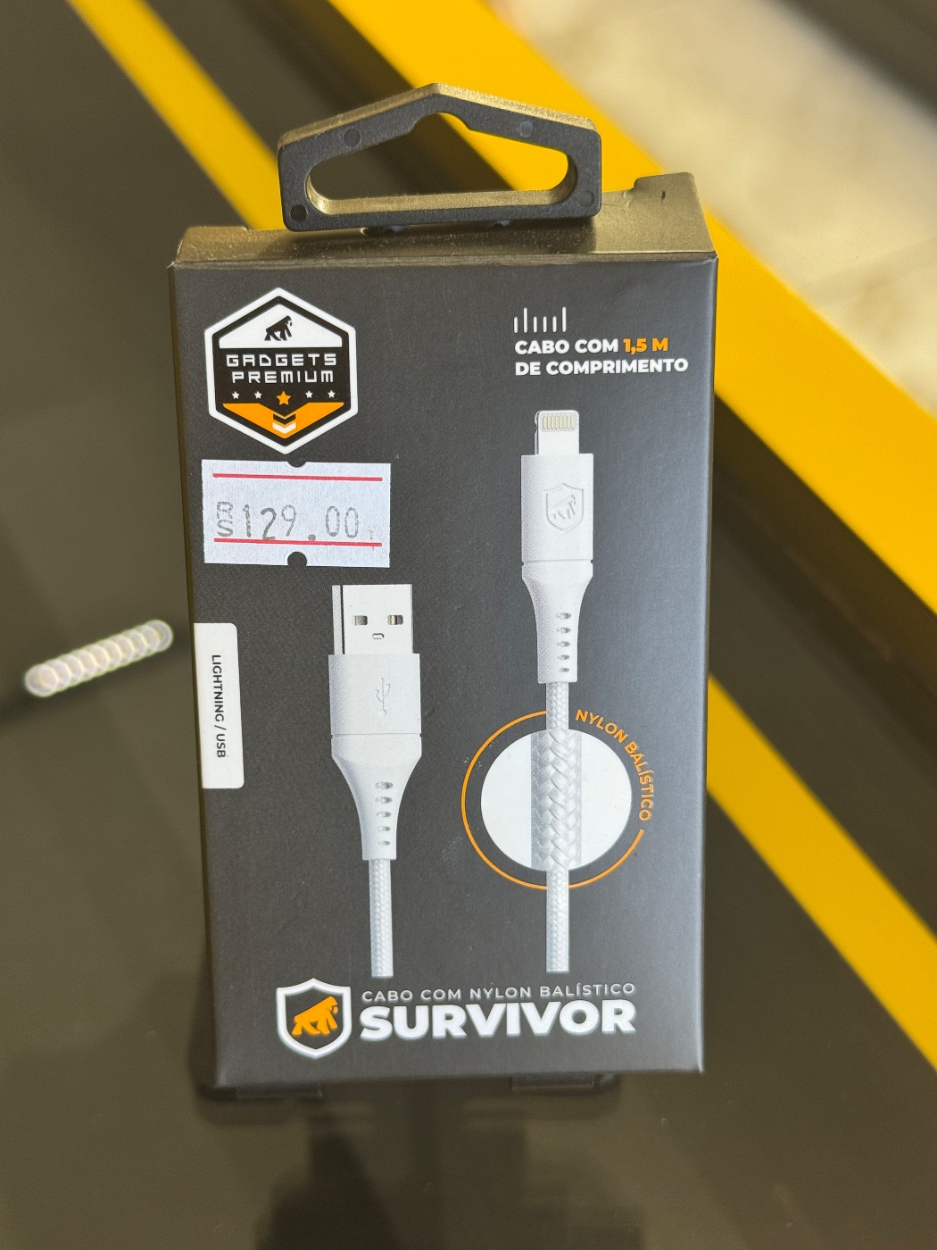 Cabo Survivor - USB Lightning 1,5Metros