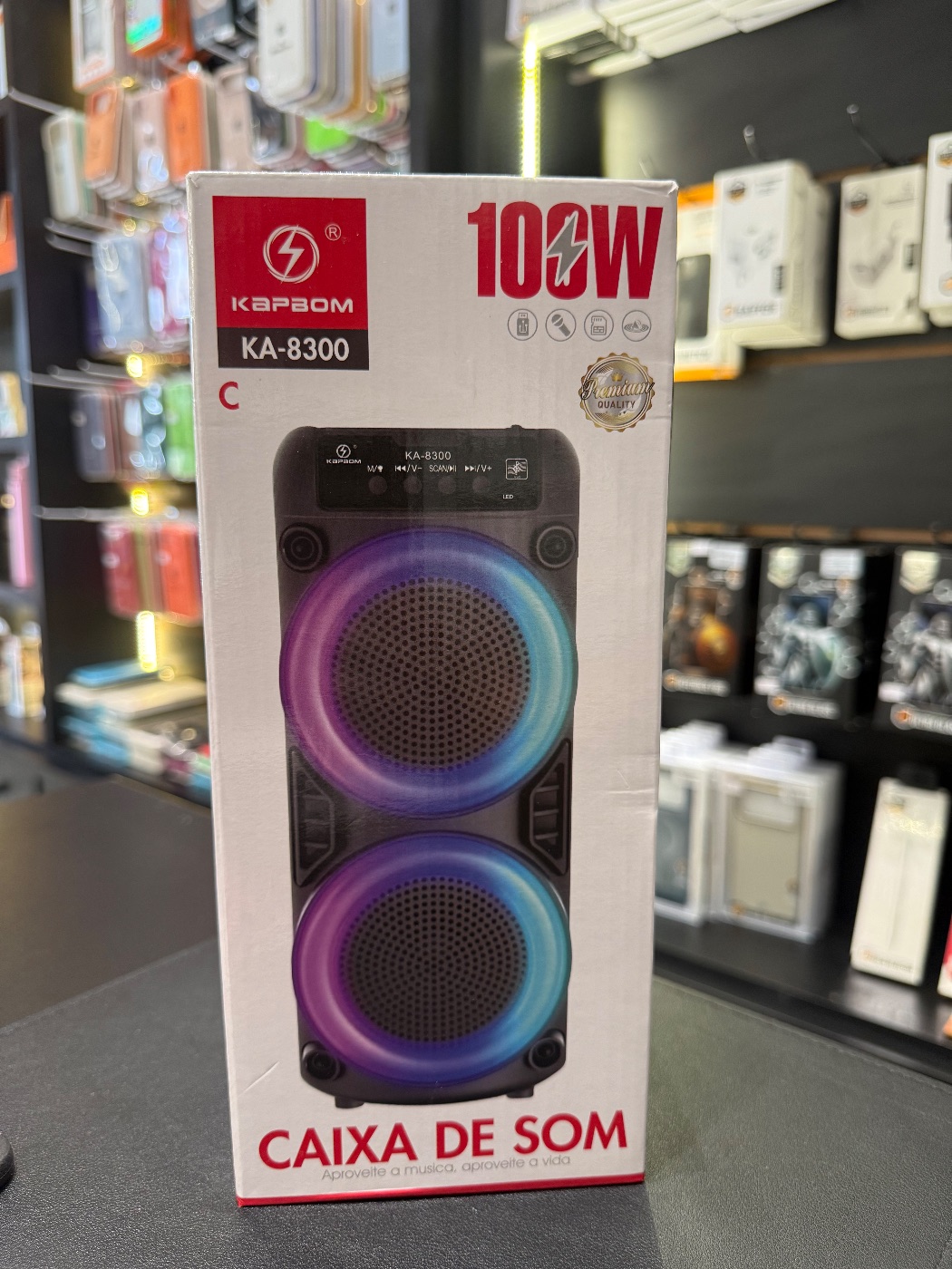 CAIXA DE SOM BLUETOOTH KAPBOM